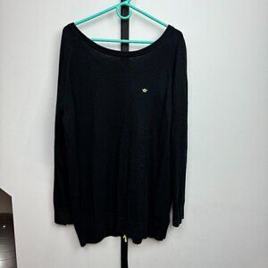 EUC - Adidas off the shoulder, black and yellow Size L